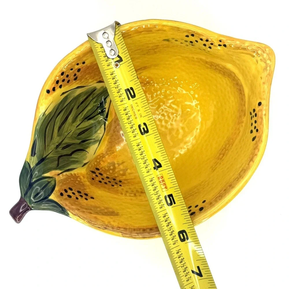 Vintage Pier 1 Lemon Shaped Figural Bowl Soup Cereal‎ Orchard